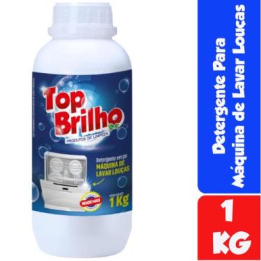 Imagem de Detergente Pó Para Máquina De Lavar Louça Top Brilho Sabão 1Kg