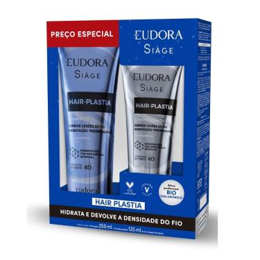 Imagem de Eudora Siàge Hair-Plastia Shampoo 250ml e Condicionador 125ml