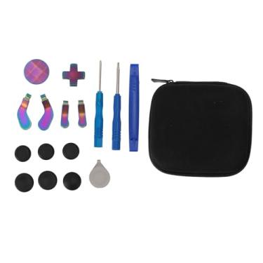 Imagem de Vomeko 13 em 1 Thumbsticks de metal, peças de reposição de joystick de controlador, controlador Metal Mod 6 Swap Joysticks 4 pás 2 D Pads 1 ferramenta para Elite Series 2 Core