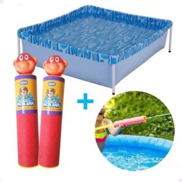 Imagem de Piscina Infantil 400 Litros Mor + 2 Lança Agua Bichinhos, Vermelho ver