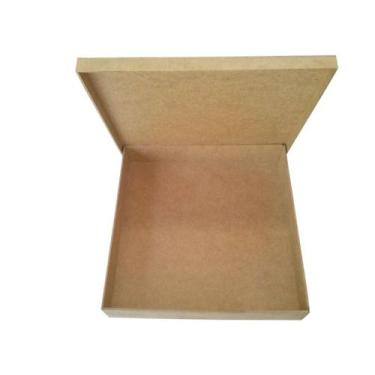 Imagem de Kit 10 Caixa Tampa de Sapato 30x30x5 Mdf Madeira - ATACADÃO DO ARTESAN