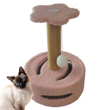 Imagem de Arranhador para Gatos Bola Brincadeira Arranhar Brincar Pet Shop Sisal
