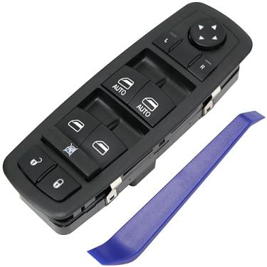 Imagem de Woodzdon Interruptor de janela elétrica mestre do lado do motorista 4602863AD 4602863AB 4602863AC para Dodge Ram 1500 2500 3500 caminhão cabine quádrupla/cabine de tripulação 2009-2010 luz de fundo