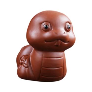 Imagem de Bothyi Pequena Estátua de Cerâmica Tea Bookshelf a Art Acessórios de Bandeja de Chá em Miniatura Figura de Desktop para O Dormitório Do Dormitório, Marrom