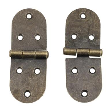 Imagem de Ferramentas de Artesanato 10 PCs Dobráveis ​​Dobradiças de 180 Graus Dobrar Dobradiças de Peito de Caixa de Hardware de Caixa de Hardware para Porta de Mobiliário