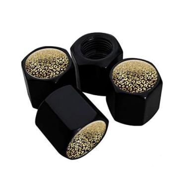 Imagem de Tampas de haste de válvula de pneu de metal, pacote com 4, tampas de haste de roda de carro, tampas de válvula de ar universais de alumínio para carros, caminhões, SUVs, bicicletas, motocicletas,