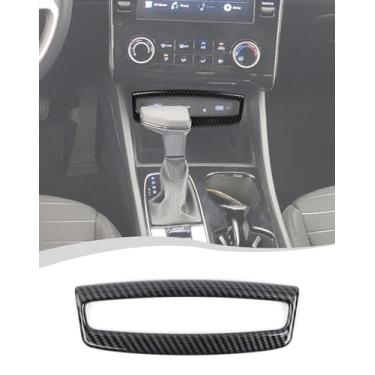 Imagem de Hoolcar Painel de acabamento do console central capa de ventilação de ar condicionado médio compatível com Hyundai Santa Cruz 2022-2025, acessórios interiores, fibra de carbono