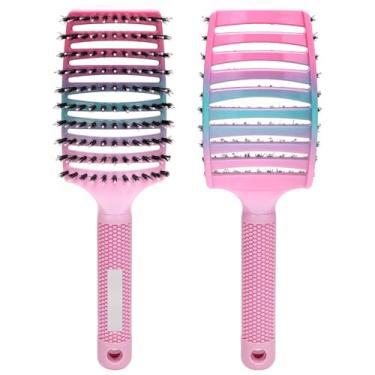 Imagem de Escova de cabelo couro cabeludo massagem pente mulheres náilon molhado cacheado escova de cabelo peludo grande curva pentear ferramentas de estilo (01)