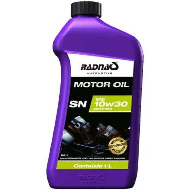 Imagem de Óleo para Motor 10w30 Sintético Radnaq 1L