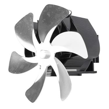 Imagem de 6 Blades Frove Fan na chaminé, o Ventilador de Fogão a Lenha Aprimorado a Circulação de Ar Quente que Circulava Silenciosamente Ar Quente, para Lareira de Queimador de Madeira