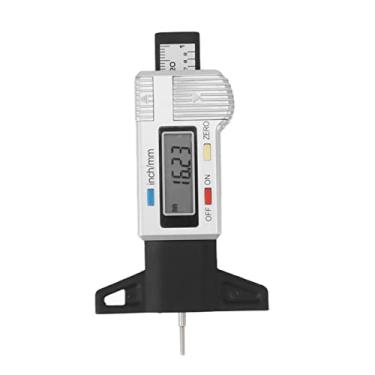 Imagem de Medidor digital de profundidade do piso do pneu Grcfumo, ferramenta de medição de profundidade do piso do pneu, medidor de desgaste do pneu de alcance de 25,4 mm para carros,