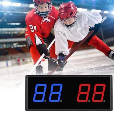 Imagem de Pontuador Digital LED, Placar Eletrônico Pontuador de Keeper Com Remoto, 5 Níveis Ajuste de Brilho, Placar de Basquete para Buraco de Milho, Vôlei, Esportes de Tênis de Mesa