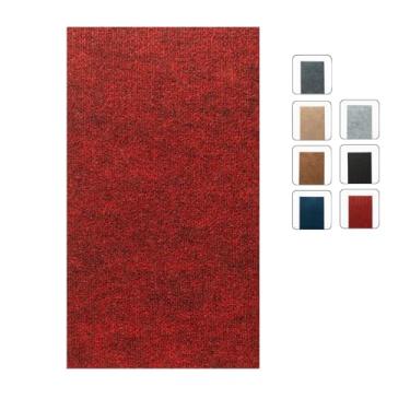 Imagem de Arranhador Adesivo Grande em Carpete para Gatos 96x47 - Protetor de Sofá, Cama, Box e Parede - Evita Arranhões e Mantém Seu Pet Feliz (Vermelho)