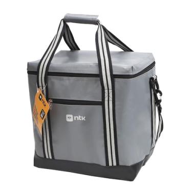 Imagem de NTK, Cooler Mochila Polar Duffle em Tarpaulin com Forro em Alumínio 16 Litros para Camping e Lazer, Cinza