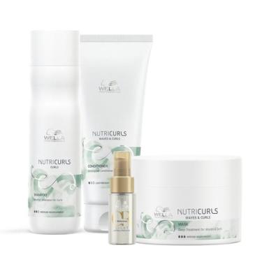 Imagem de Kit Wella Professionals Nutricurls Home Care + Oil Reflections Light 3