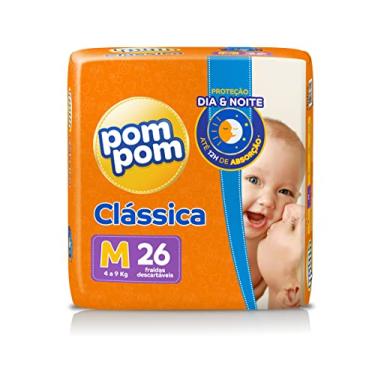 Imagem de Fralda Pom Pom Clássica Jumbo M 26 Unidades