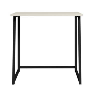 Imagem de Escrivaninha Dobrável Fit Compacta para Home Office e Estudos (Preto/Off White)