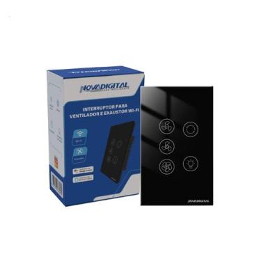 Imagem de Interruptor Inteligente Wifi Ventilador Exaustor Novadigital - Nova Di