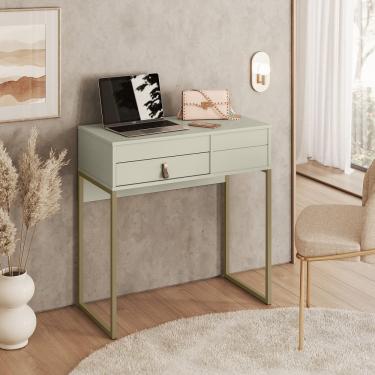 Imagem de Penteadeira Industrial Lady C/Espelho Org de Maquiagem Off White - Olivar