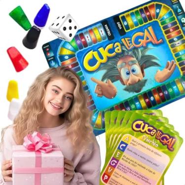 Imagem de Jogo de Tabuleiro Cuca Legal Infantil Educativo Retrô Clássico Juvenil Perguntas e Respostas Presente Natal Aniversário Dia das Crianças Crianças Menino Menina Jogo Familiar Divertido Todas as Idades