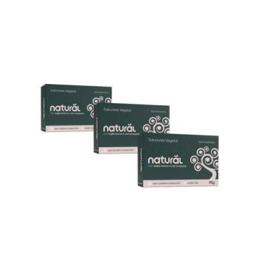 Imagem de Kit Sabonete Argila Branca E Rosa Mosqueta 3 Unidades - ORGANICO NATUR