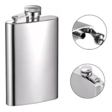 Imagem de Cantil de Bolso Inox 230ml - Wincy
