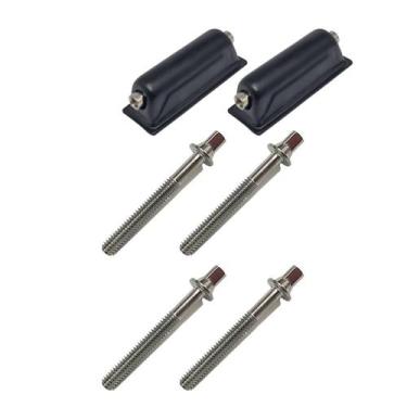 Imagem de Kit 2 Canoas Caixa Preta 18.3 + 4 Parafusos 45Mm X 6Mm - Spanking