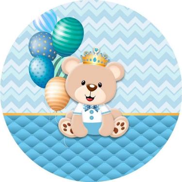 Imagem de Painel Redondo 3D Sublimado Urso Príncipe Frd-4902