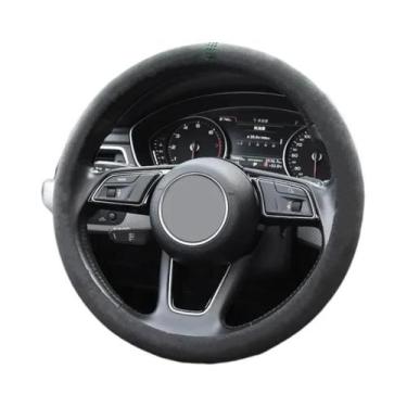 Imagem de Capa Universal para Volante de Carro em Camurça de Couro Alcantara - P