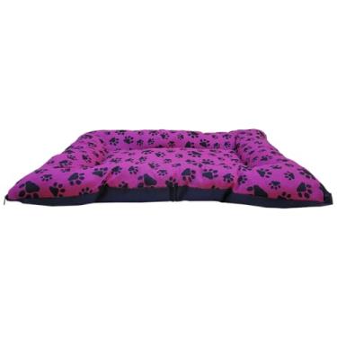Imagem de Caminha Pet Para Cachorro ou Gato Lavável com Zíper Colchonete Pet Macio(GG - 85x62cm,Rosa)