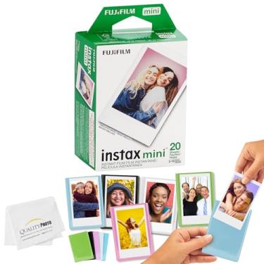 Imagem de Fujifilm Filmes Mini Instax + Molduras magnéticas coloridas + pano de microfibra fotográfico de qualidade (20 impressões)