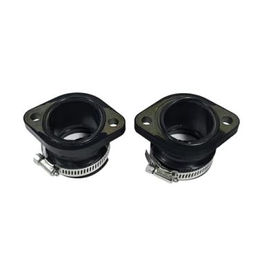 Imagem de Lskioer 2 peças soquete de flange de carburador de junta de manifold de admissão serve para Polaris Indy 400 440 500 600 650 1985-2000, substitui 3083171, 3084325