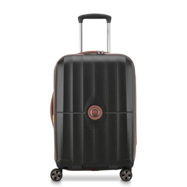 Imagem de DELSEY Paris St. Tropez – Mala rígida expansível com rodas giratórias, Preto, Carry-on 21 Inch, Mala expansível St. Tropez Hardside com rodas giratórias