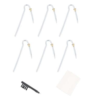 Imagem de lasuroa 6pcs para Aparelhos Auditivos, 3,5x2mm Substituição Leve de Tubos para Aparelhos Auditivos com Kit de Limpeza e Trava Dourada Transmite Som Nítido