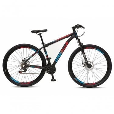 Imagem de Bicicleta Aro 29 Colli Cazelle Turim 21m Aluminio Quadro 17 Preto-adesivo Azul-vermelho