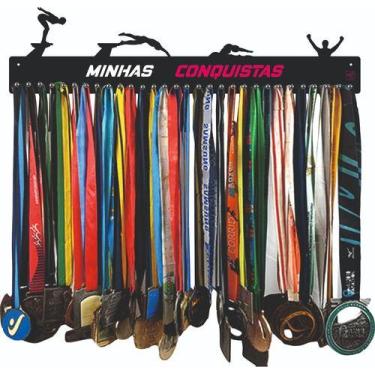 Imagem de Porta Medalha Natação Feminino Para Até 100 Medalhas - QUADRO DE MEDAL