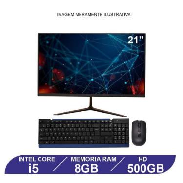 Imagem de Computador All in one 21" Polegadas Flex Computer i5 8GB Ram HD 500 GB