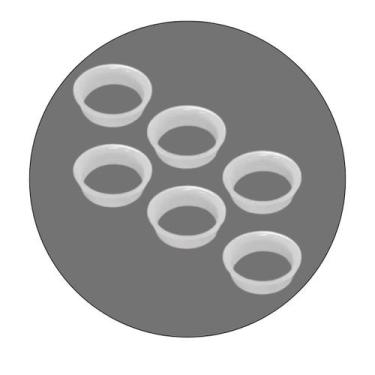 Imagem de Caçapa 50mm Redonda Branca Plastica Mesa Sinuca Bilhar Bar J - Tacolân