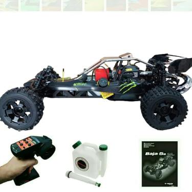 Imagem de Carro de Controle Remoto a Gasolina Baja 5b Off Road Potência 32cc Baha Buggy Combustão Rc Escala 1:5 90KM/H Gigante e Potente - no Brasil (PRETO/ENERGY)