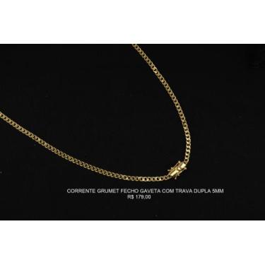 Imagem de Corrente elo grumet com fecho gaveta e trava dupla - Santa Biju, 5mm