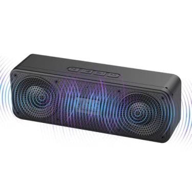 Imagem de Alto-falante Portátil,Coluna Sem Fios com Bateria Recarregável - Amplificador de Áudio com Graves à Prova d'Água para Acampamento Praia Viagem Carro Festa Pátio Piscina Ginásio Banho ao Ar Livre