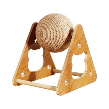 Imagem de ShengQuanHao Brinquedo Arranhador para Gatos, Bola Arranhadora, Exercício, Placa de Densidade Resistente Ao Desgaste, Bola Arranhadora para Gatos, Afiador de Unhas, L