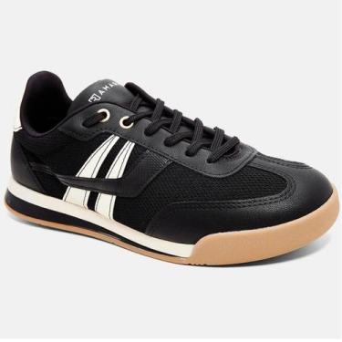 Imagem de Tênis Ramarim Casual Feminino - Preto e Off White, 37