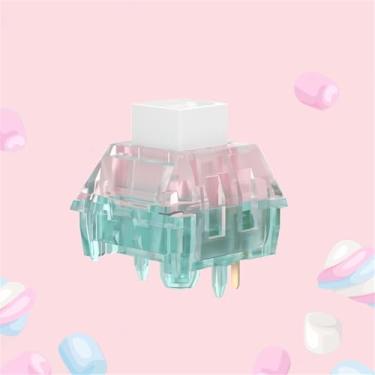 Imagem de Kailh Box Marshmallow Switch Mecânico Keyborad Switch Linear Advance Tátil Cilcky Switches Altamente Suave DIY (10, Clicky)