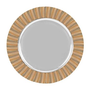 Imagem de Sousplat Em Inox Com Borda Em Bambu 35cm L'hermitage Multicor 35cm No Voltagev