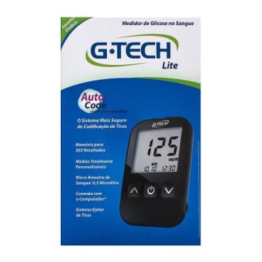 Imagem de G-Tech Lite Kit Monitor de Glicemia com 1 Aparelho + 1 Lancetador + 10