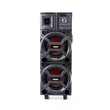 Imagem de Caixa De Som Amplificada Amvox Aca 1101 Duplo 8 Black1100w Rms, Led, Bluetooth, Equalizador e Usb Bivolt