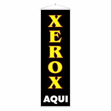Imagem de Banner Lona Faixa Xerox Aqui Papelaria 100x30 Qualidade - DC Mult-Mídi