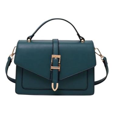 Imagem de ALWY Bolsa Feminina Vintage Tiracolo Sofisticada Luxuosa Passeio Shopping (Verde)