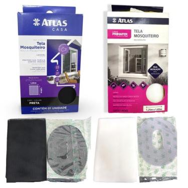 Imagem de Tela Mosquito Mosquiteiro tiras autocolantes para Janela 1,25 X 1,65m 